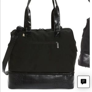 ISO BEIS Mini Weekender Covertible Bag in Croc